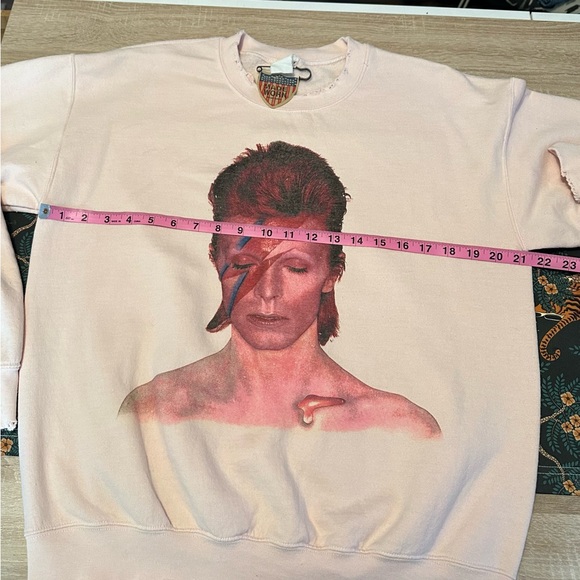 MADEWORN David Bowie Crewneck Sweatshirt, Size S - Picture 5 of 7